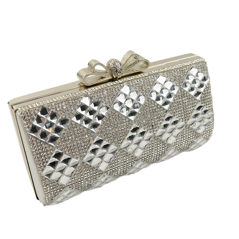 

2016 Women Diamond-Studded Geometric Acrylic Wedding Bags And Evening Bag