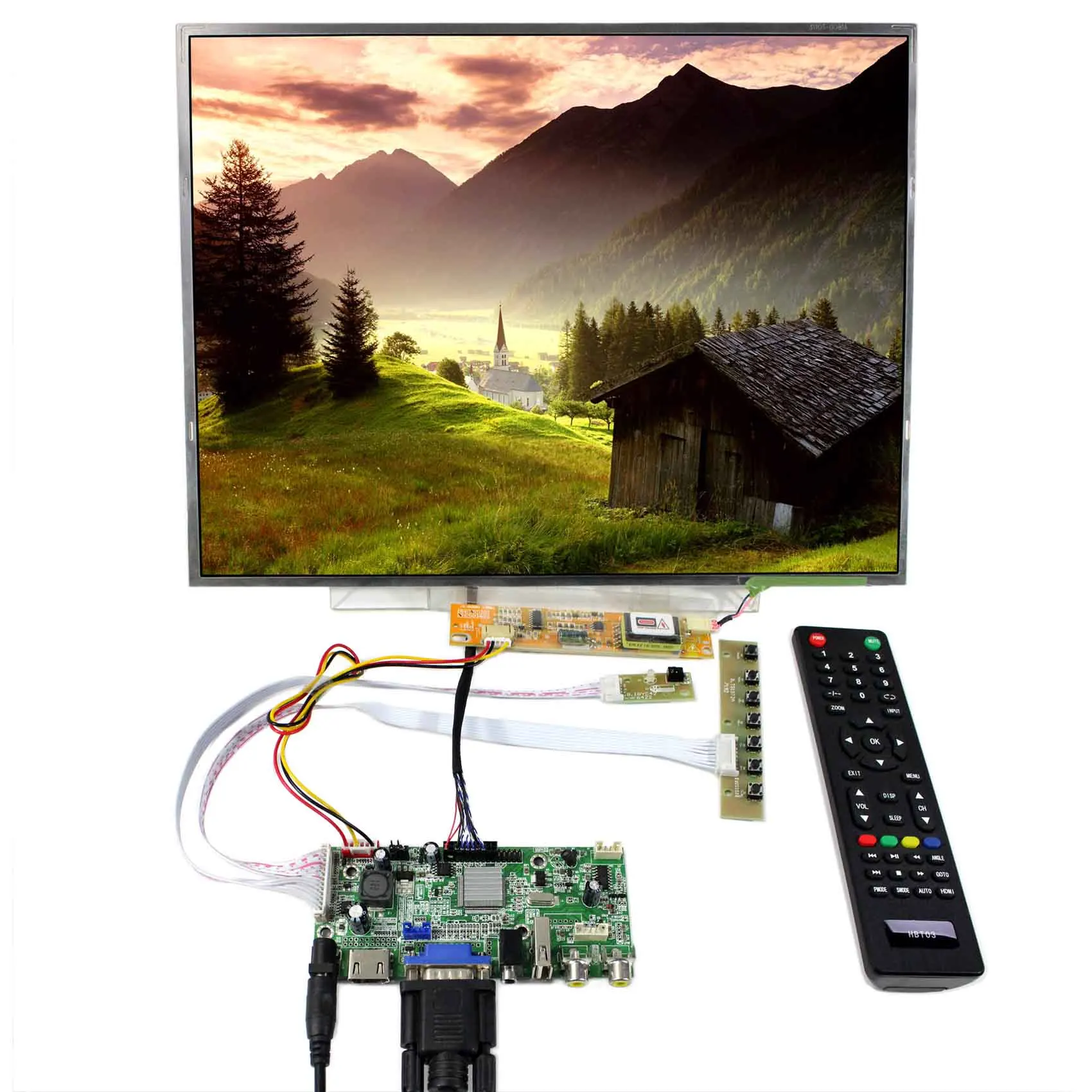 

B150XG01 HDMI VGA 2AV USB LCD Controller Board VS-V59AV-V1 1024X768 Resolution N150XB 15inch LCD Screen LTN150XB