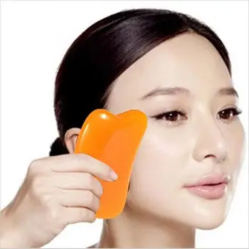 

5pcs SPA antistress Body Massager back Scraping Plate Acupuncture Face Massage Gua Sha Board Beeswax Scrape Therapy resin guasha