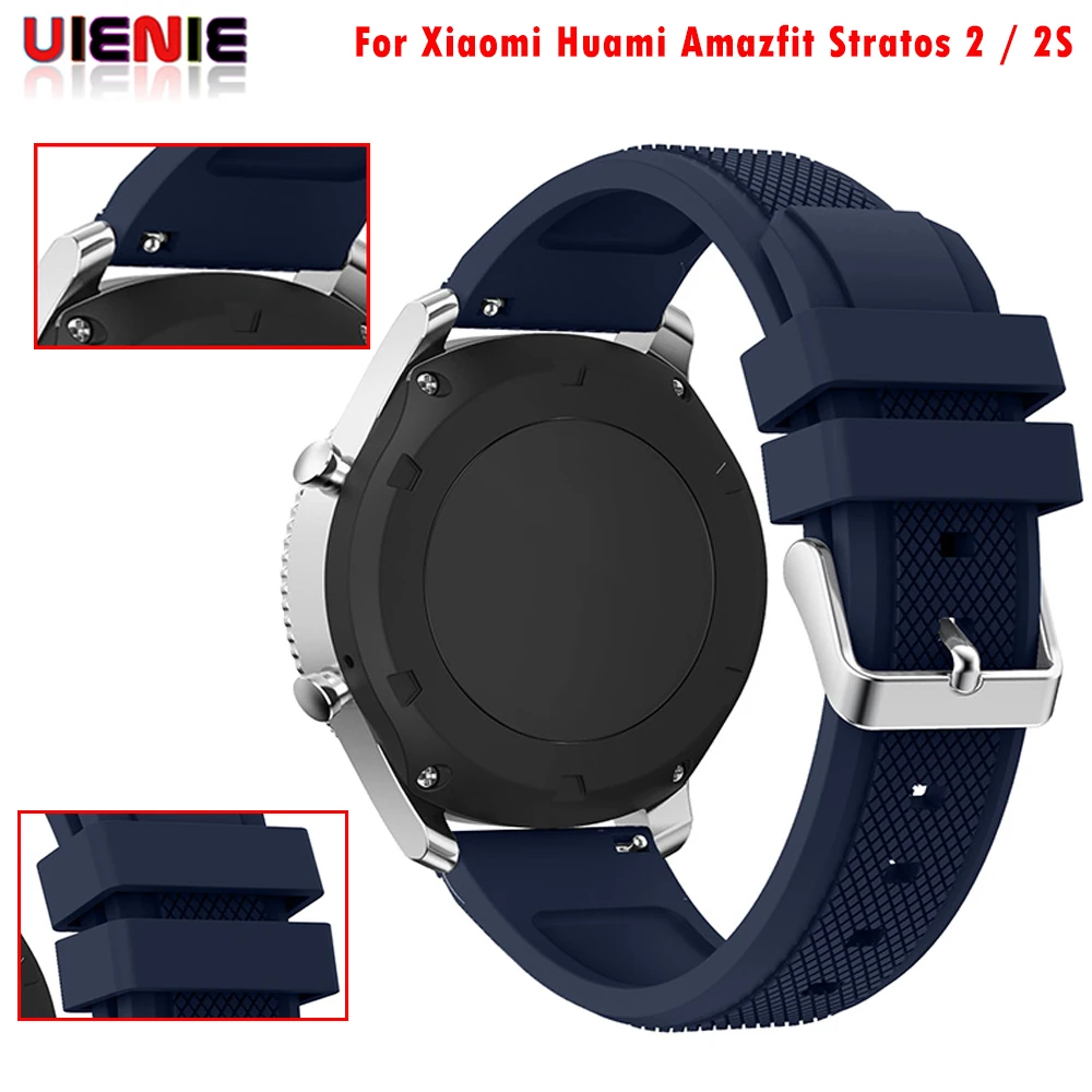 Ремешок силиконовый для Xiaomi Huami Amazfit Stratos 2 2S 22 мм | Электроника