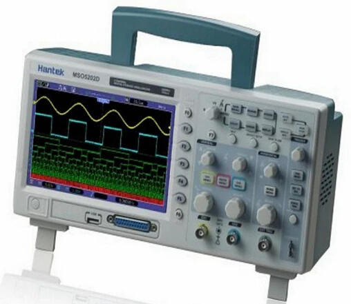 Hantek MSO5202D ЖК-Цифровой Осциллограф смешанных сигналов USB хост 200 МГц полоса пропускания 1 м длина записи