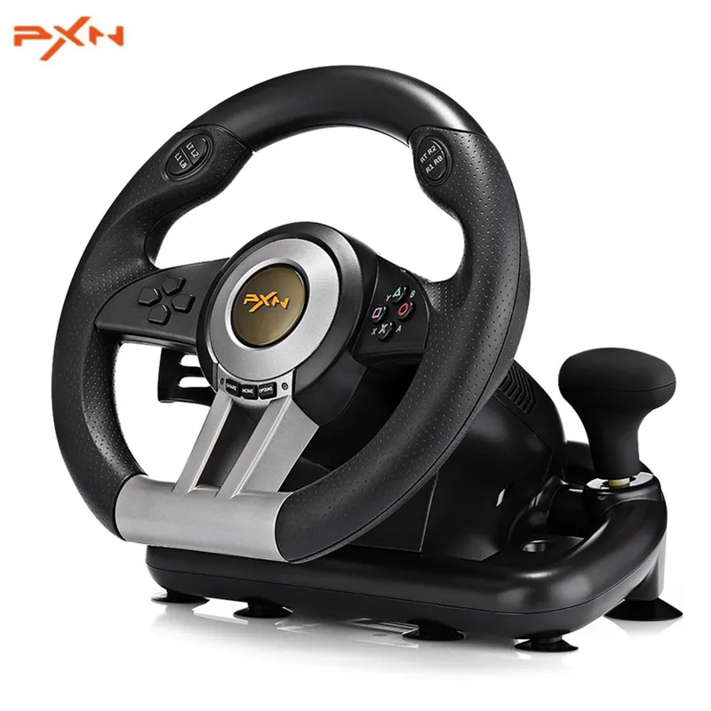 PXN V3II Racing Game Steering Wheel USB Game Controller Gamepad Game Joystick for PC Wii Games