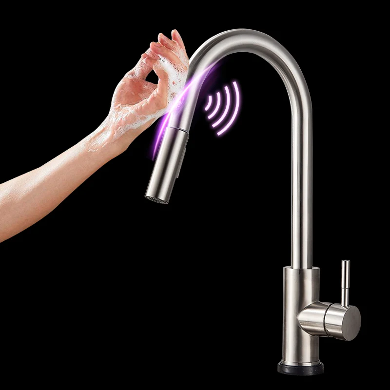 

Wanmivezlo Stainless Steel Sensitive Touch Control Faucet Mixer For Kitchen Touch Sensor Kitchen Mixer Tap