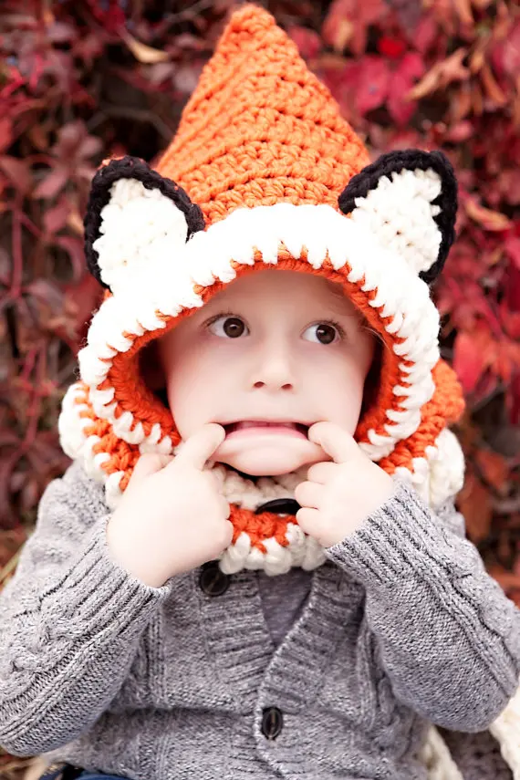 Free shipping Baby Hooded Cowl Scarf,Crochet Toddler Hooded Cowl,Kids