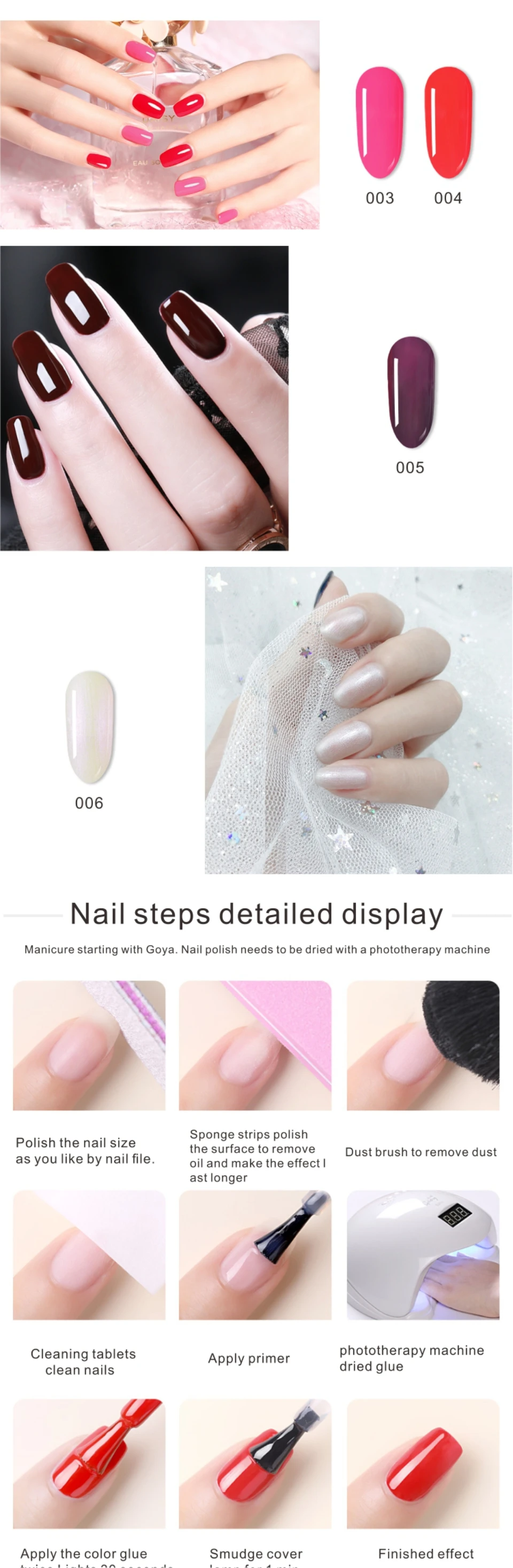 GOELIATH Гель-лак Nail Art Набор для маникюра Гибридный ногти Цвет Polygel Vernis полу постоянный УФ-гель для ногтей гель Лаки