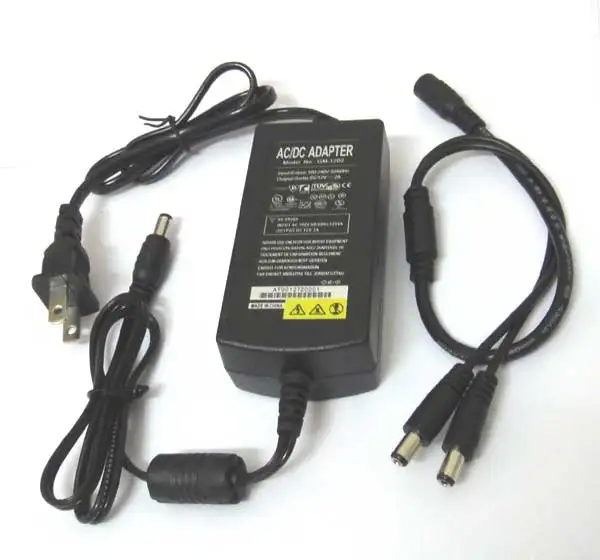 

2 Ports DC ADAPTER POWER SUPPLY 1 to 2 DC 12V 2A for CCTV CAMERAS
