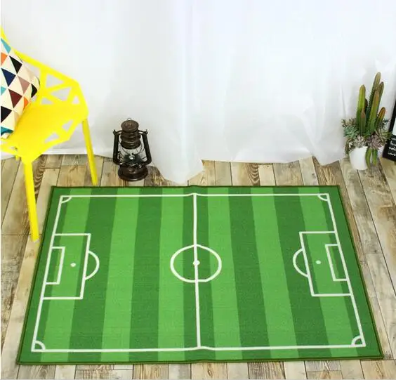 

Rugs for Kids Bedroom Soccer Field Theme 100% Nylon Carpet Tapete Alfombras Tapis Carpets Rugs and Carpets Tapetes Tapis Rug