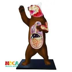 Модные развивающие дизайнерские игрушки 4D животные головоломка мастер моделирование DIY анатомическая модель для детей mkd3 коричневый