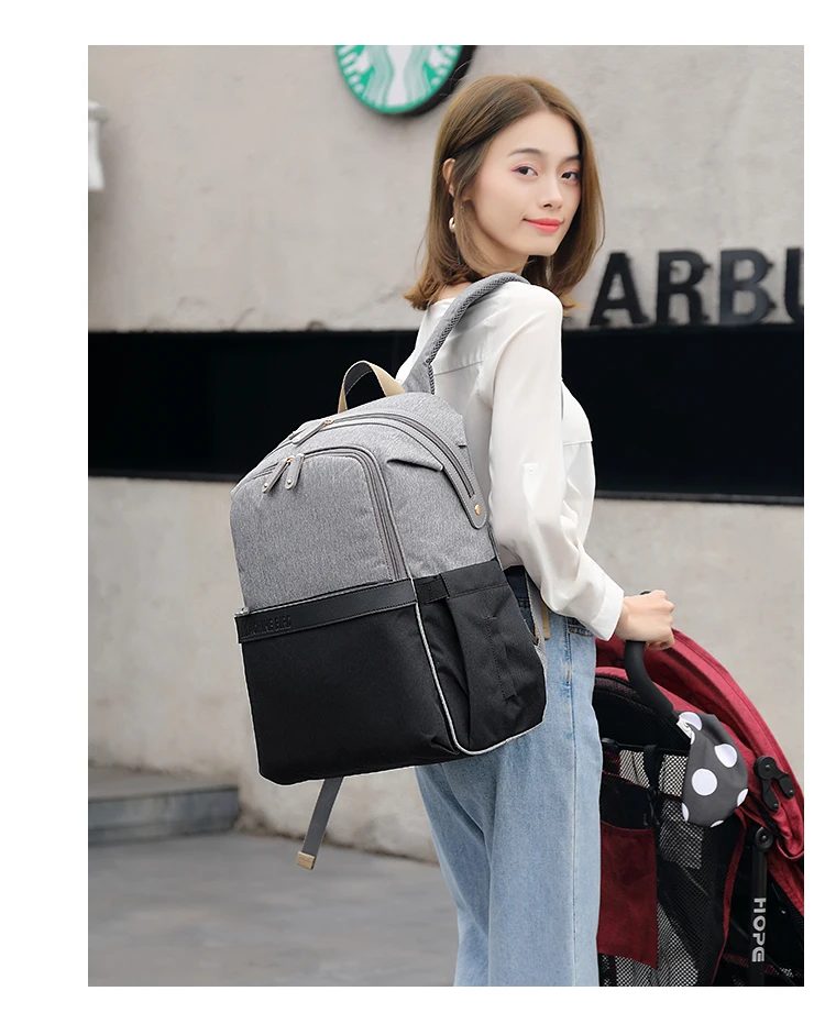 New Mummy Diaper Bag Usb Large Capacity Maternity Backpack Waterproof Travel Baby Stroller Bag For Mom Multifunctional Nappy Bag (24)