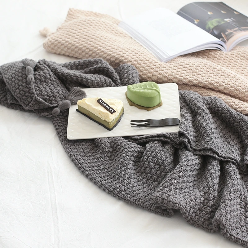 Collalily 100 Cotton Sofa Throw Blanket Modern Bedding Bed Soft Collalily 100 Cotton Sofa Throw Blanket Modern Bedding Bed Soft Rug Solid Home Camping Travel Picnic In Blankets From Garden On Aliexpress