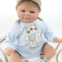 18 дюймов силикона возрождается младенцев для распродажа мягкие куклы, игрушки ручной работы для детей подарок Bonecos colecionaveis