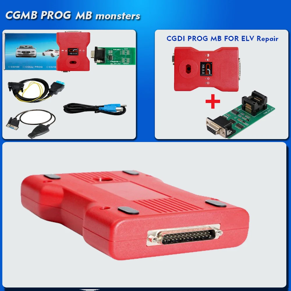 

CGDI Prog for MB Key Programmer Support All Key Lost with ELV Repair Adapter