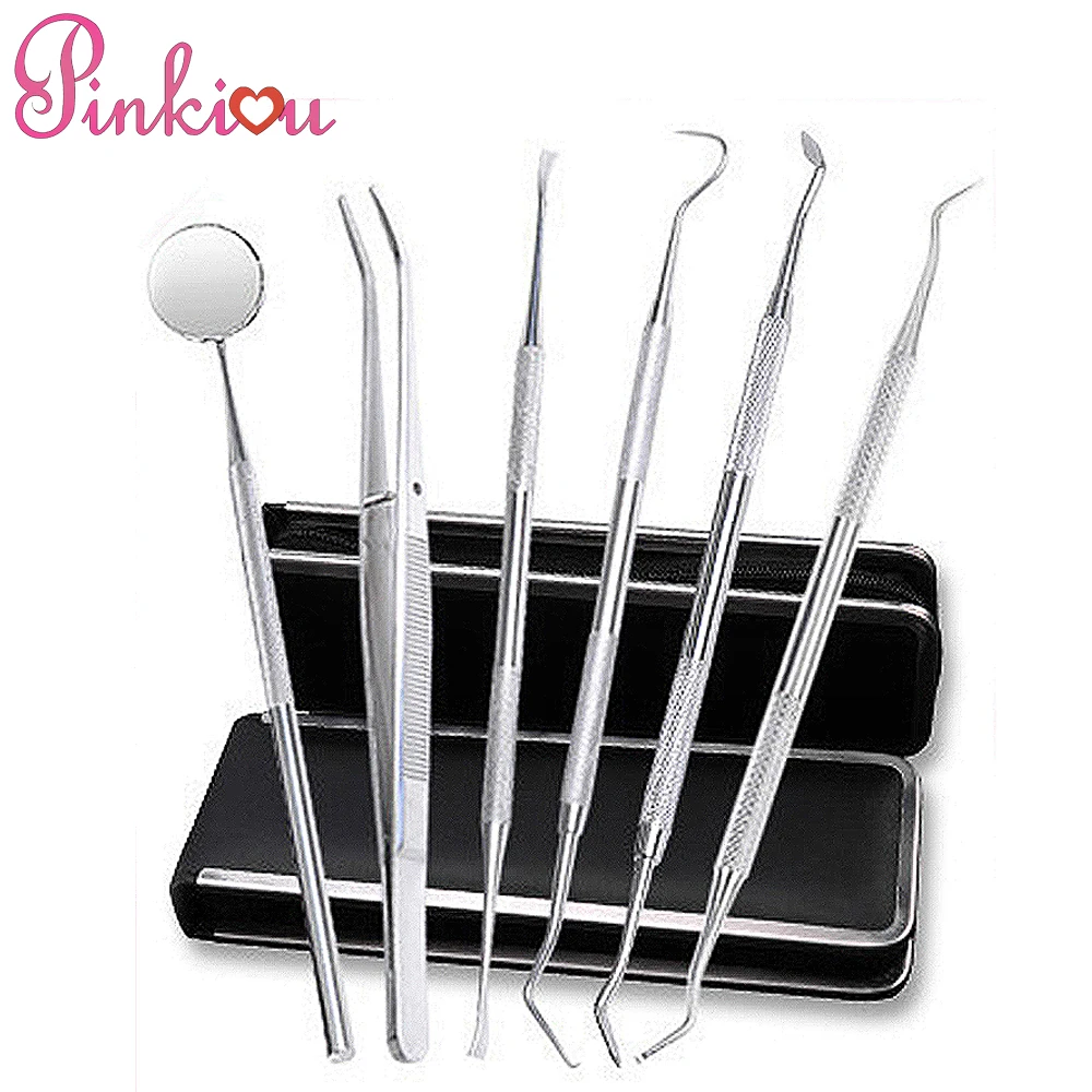 6Pcs/ Set New Stainless Steel Wax Carving Dental Tool Set Teeth