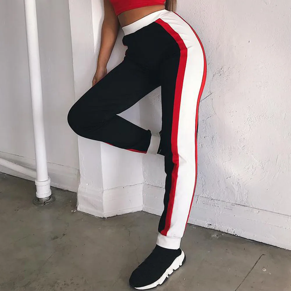 

Women Workout ColorBlock Leggings Fitness Sport Gym Athletic Loose Pants