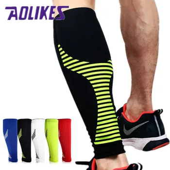 

1PCS Base Layer Compression Leg Sleeve Shin Guard 2017 Brand Cycling Leg Warmers Running Football Basketball Sports Calf Support