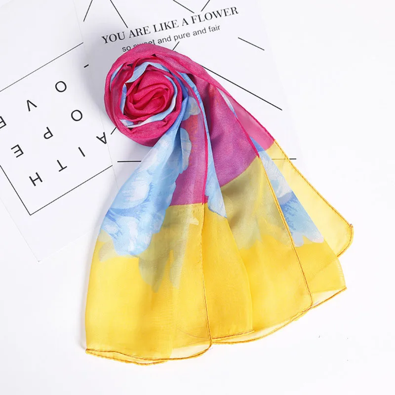 R2018 Beach Scarf Chiffon Scarf For Women Sun Protection Scarves Girl