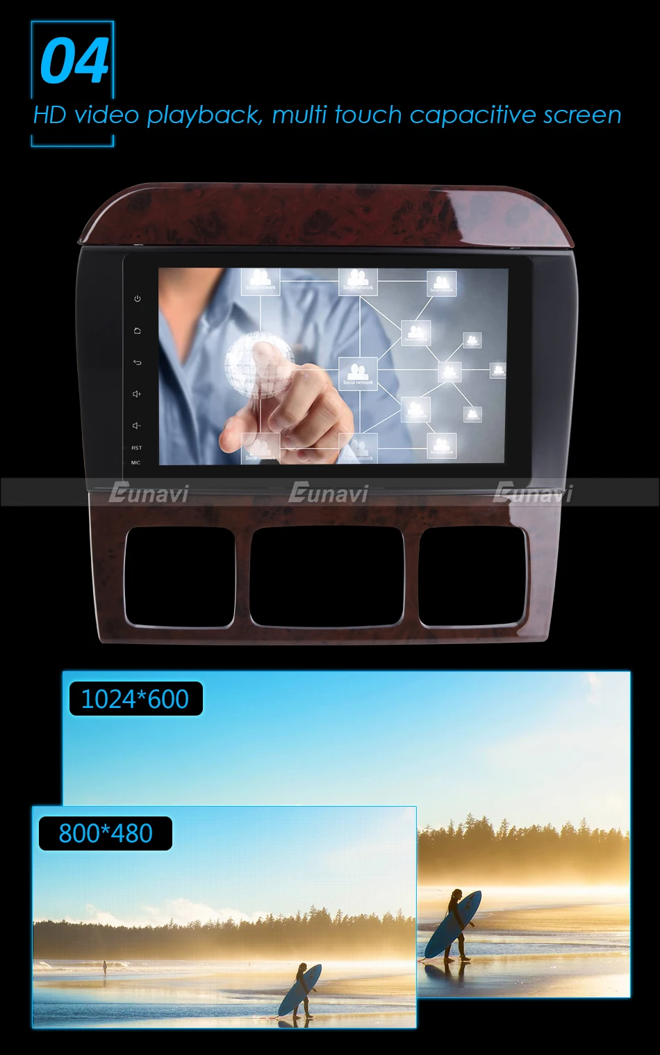 Flash Deal Eunavi 4 Core 2 Din Android 7.1 Car Radio Stereo Player GPS Navigation For Mercedes-Benz S-Class W220 CL-Class W215 Bluetooth 6