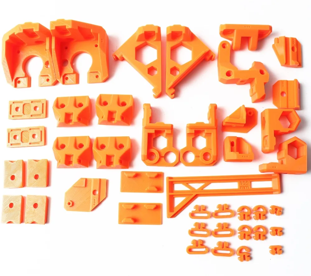1 Набор качественных Reprap Prusa i3 MK3 Bear обновленных печатных деталей PLA оранжевого