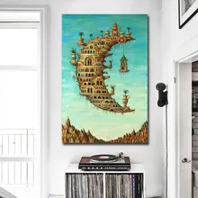 GOODECOR Big Size Posters and Prints Modern Printed Oil Painting Canvas Wall Pictures for Living Room Home Decoration Dropship