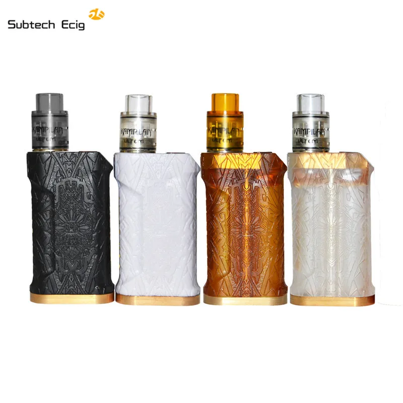 

Newest kalasag V2 mod kit Mechanical Vape Mod and RDA Atomizer Black white transparent pei yellow Colors Vaporizer vape kit