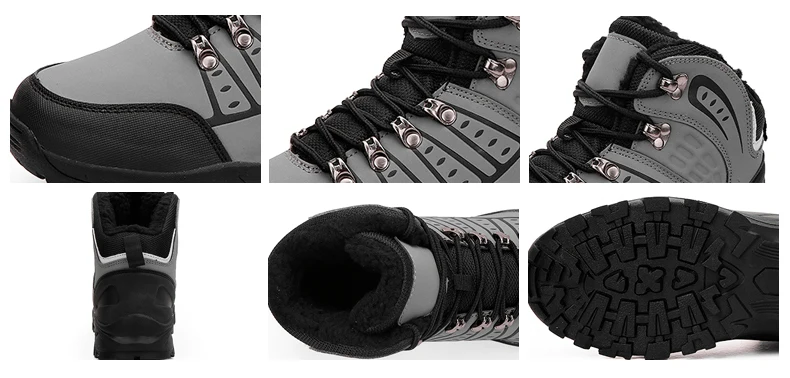 Diwaniya/Новинка года; плюшевые теплые мужские ботинки для пешего туризма; нескользящая спортивная обувь для прогулок; треккинговые кроссовки для альпинизма; удобные ботинки