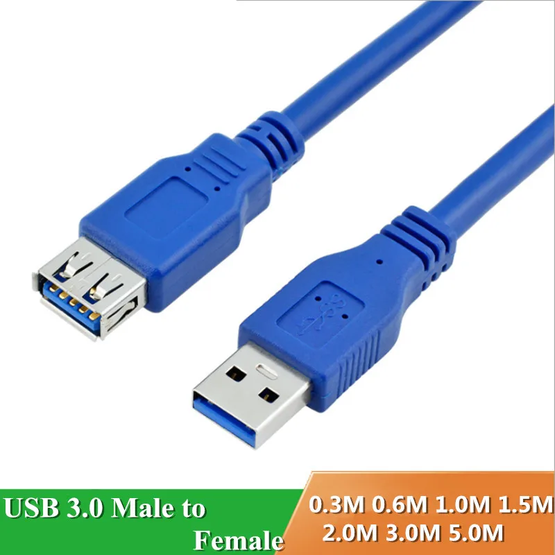 

USB3.0 A male to Female Extension Cable USB 3.0 M/F Extension Data transfer Sync Super Speed Cord 5Gbps with Tracking Number