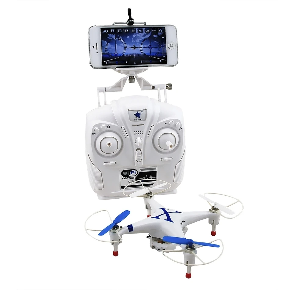 

Cheerson CX 30W RC Drone WiFi Real Time Transmission FPV RTF RC Quadcopter with 0.3MP HD Camera VS SYMA X8G MJX X101