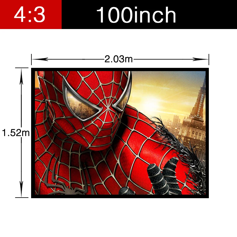 100inch projection screen
