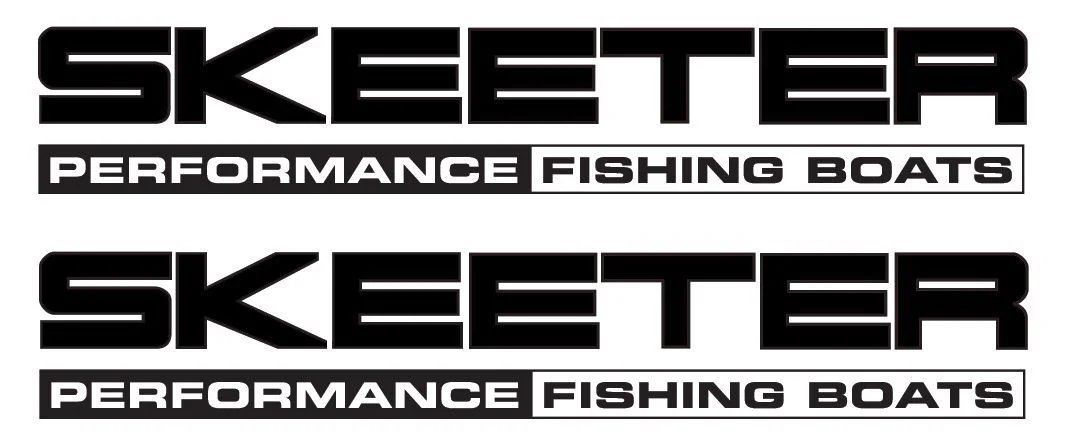 Для 2 шт Skeeter производительность рыболовные лодки Наклейка Набор наклеек Bass Rapala