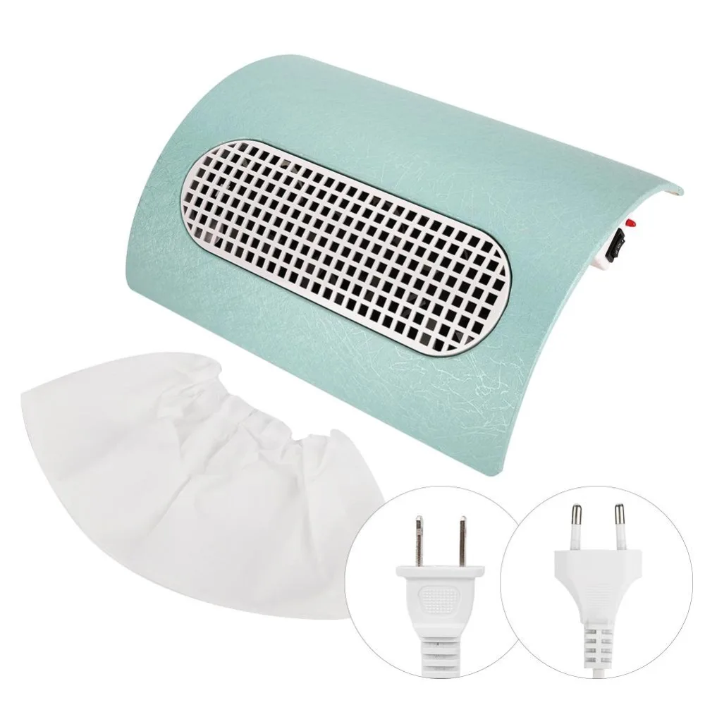 

Nail Art Fan Salon Dust Suction Machine Dust Collector Acrylic UV Nail Gel Machine +2 Bags Nails Dust Collector Vacuum Cleaner
