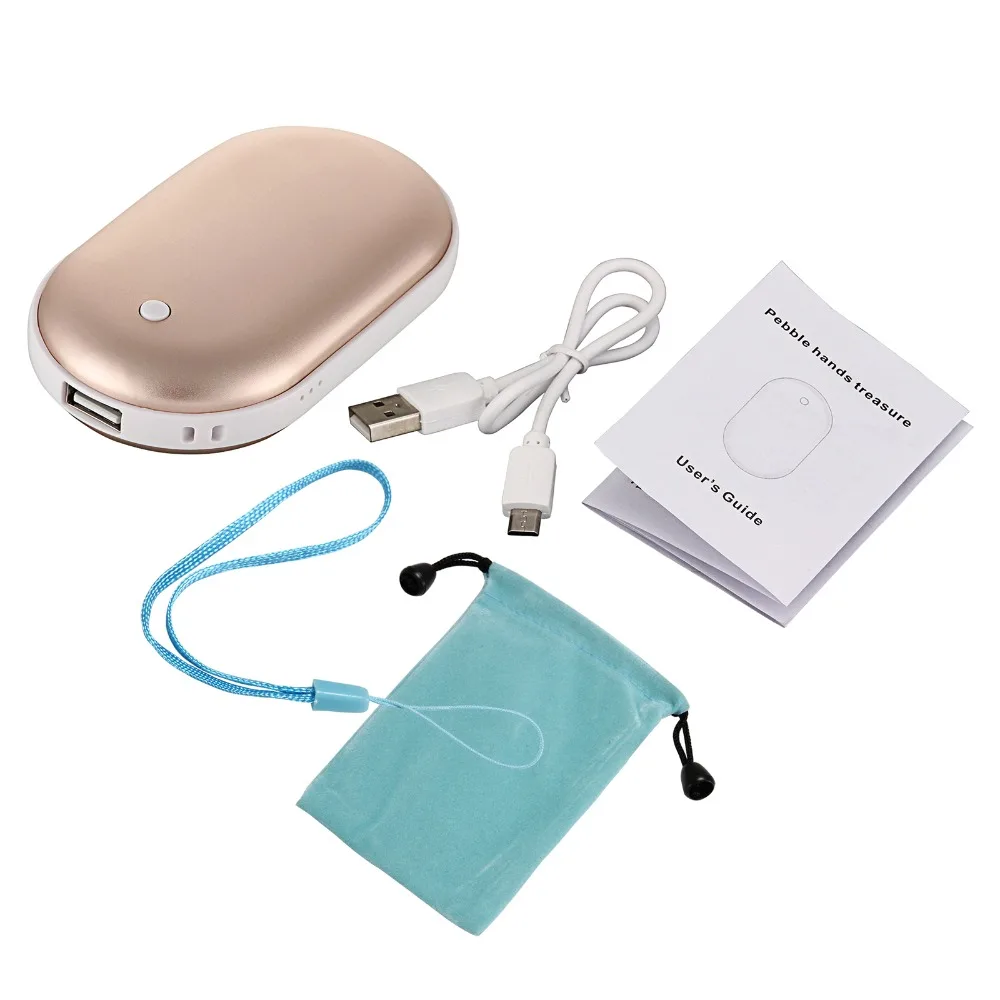 1pcs Golden Pocket Heater Multi Portable Electric Heater As Hand Warmer