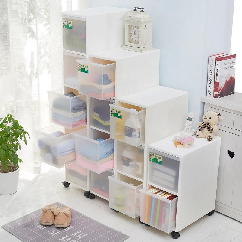 

26CM Storage Cabinet Drawer Type Storage Cabinet Plastic Crack Finishing Locker Snack Drawer Narrow Cabinet Plastic