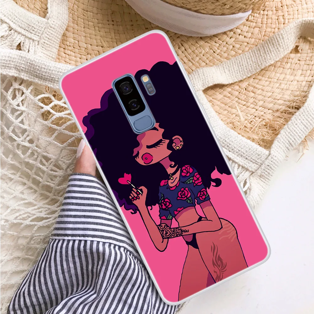 Мягкий чехол из ТПУ для Samsung Galaxy S9 Plus с рисунком мягкий силиконовый бампер S 9 PLUS