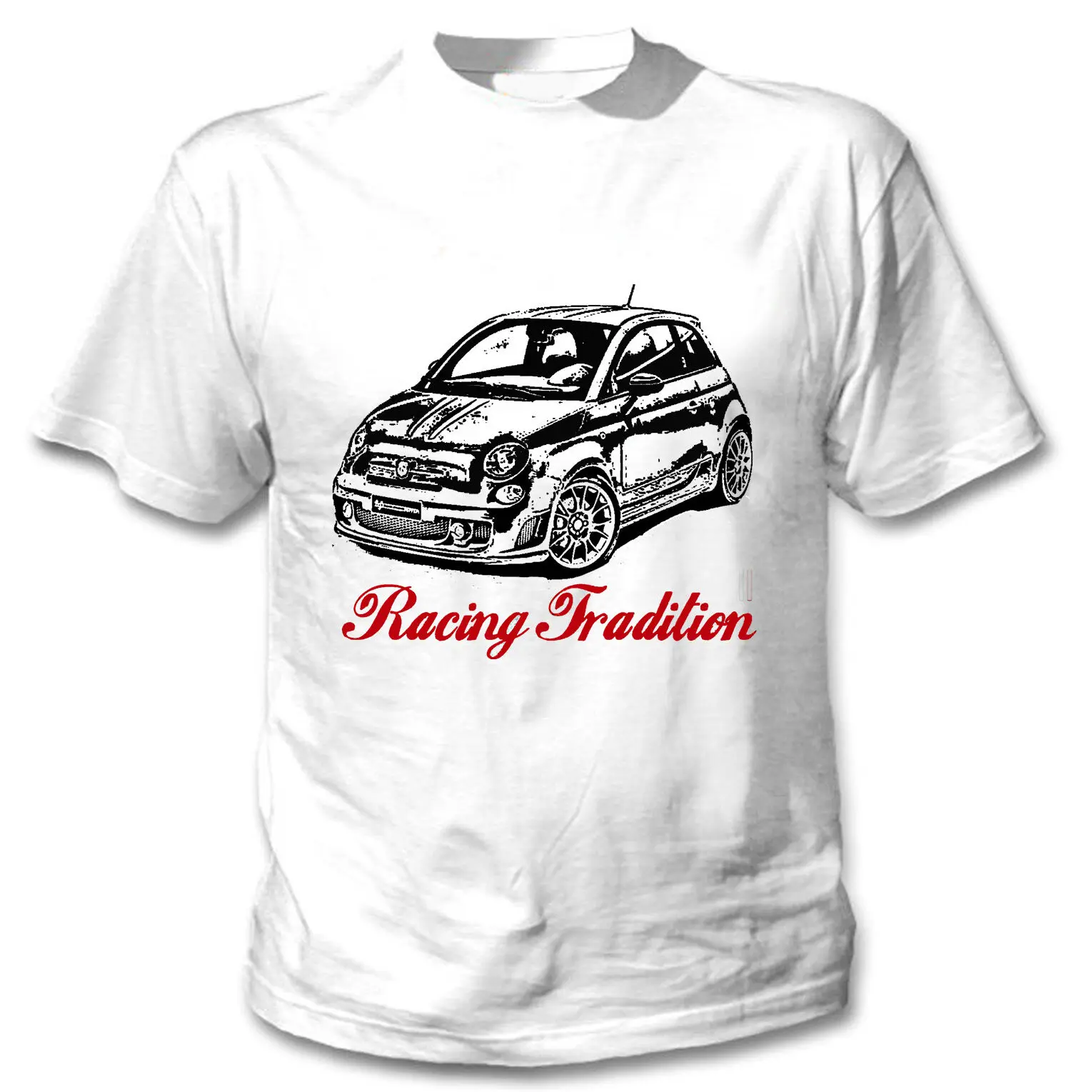 

FIAT ABARTH 2015 INSPIRED RACING TRADITION P - NEW WHITE COTTON TSHIRT