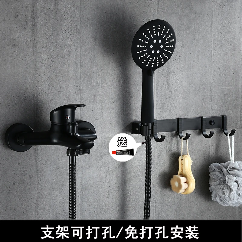 أسود دش صنبور حمام الفخار الضغط منع لكمة زهرة جميع النحاس صنبور مجموعات الدعامات الساخنة والباردة خلاط دش أسود دش صنبور حمام الفخار الضغط منع لكمة زهرة جميع النحاس صنبور مجموعات الدعامات الساخنة والباردة خلاط دش