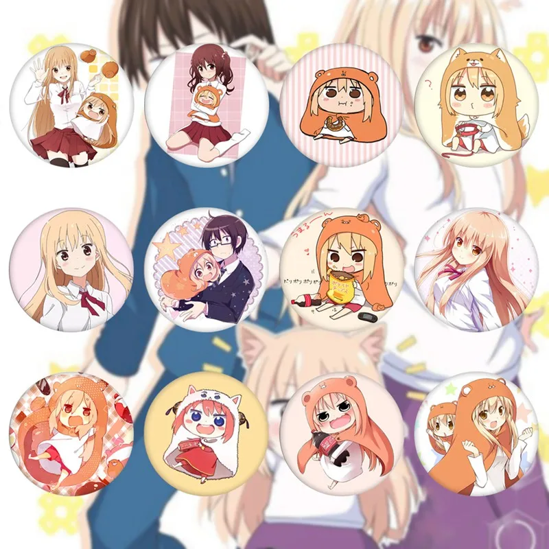 2019 мультфильм Himouto мультипликационный персонаж дома Умару брошь японская сестра