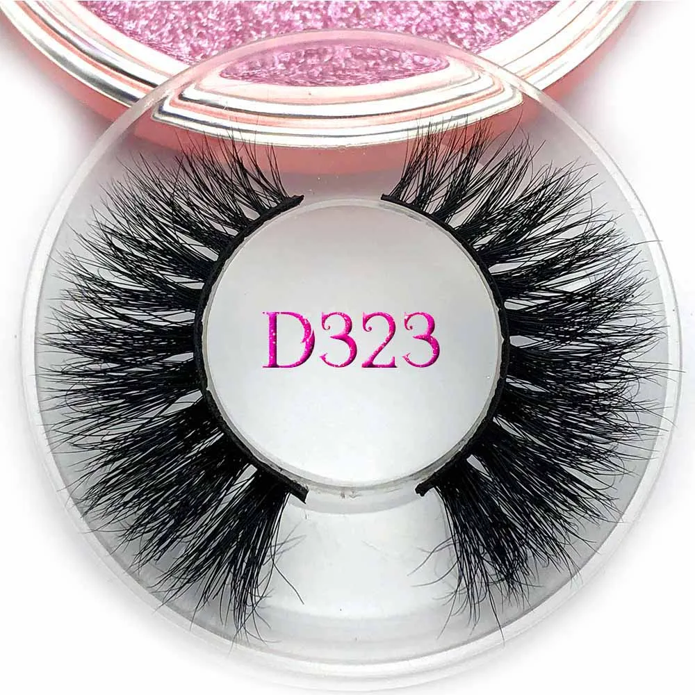 D323 Mikiwi D390, норковые ресницы, 3D, норковые ресницы, толстые, ручная работа, полная полоска, ресницы, безжалостные, роскошный макияж, драматические ресницы - Цвет: D323