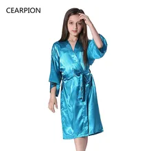 CEARPION/S-XXXL детские халаты из вискозы для девочек, летнее кимоно, банный халат, Детская однотонная Домашняя одежда размера плюс, повседневная одежда для сна