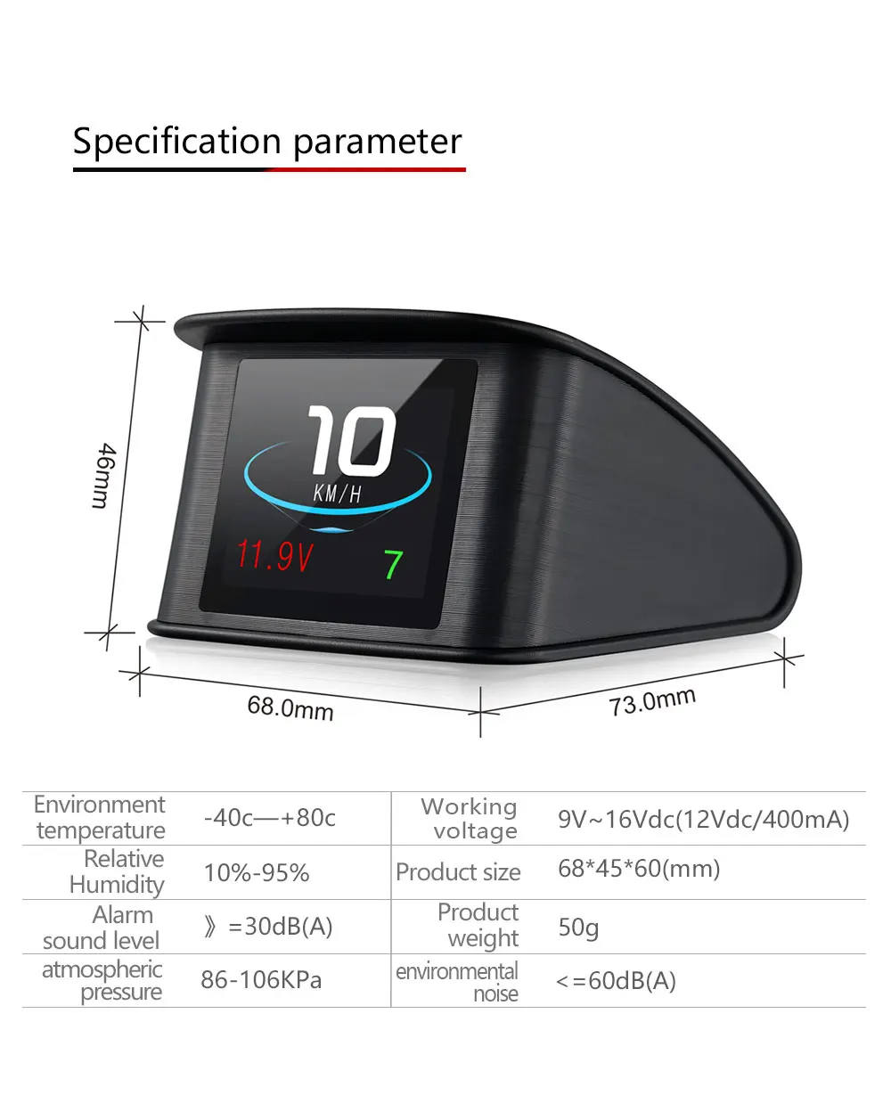 T600 Hud gps P10 OBDII Head up дисплей Автомобильный цифровой спидометр тахометр об/мин Расход топлива Датчик температуры диагностический инструмент