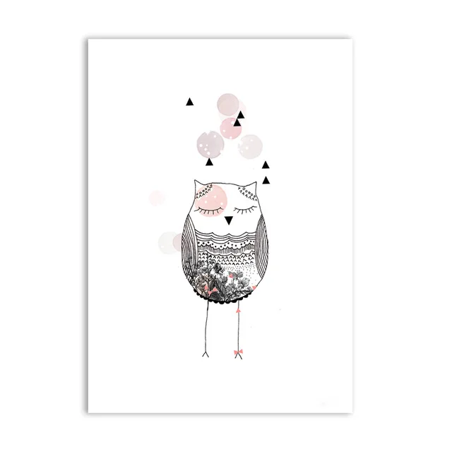 Kids-Girl-Poster-Cute-Wall-Art-Print-Girl-With-Flowers-Cartoon-Canvas-Painting-Lovely-Picture-For.jpg_640x640