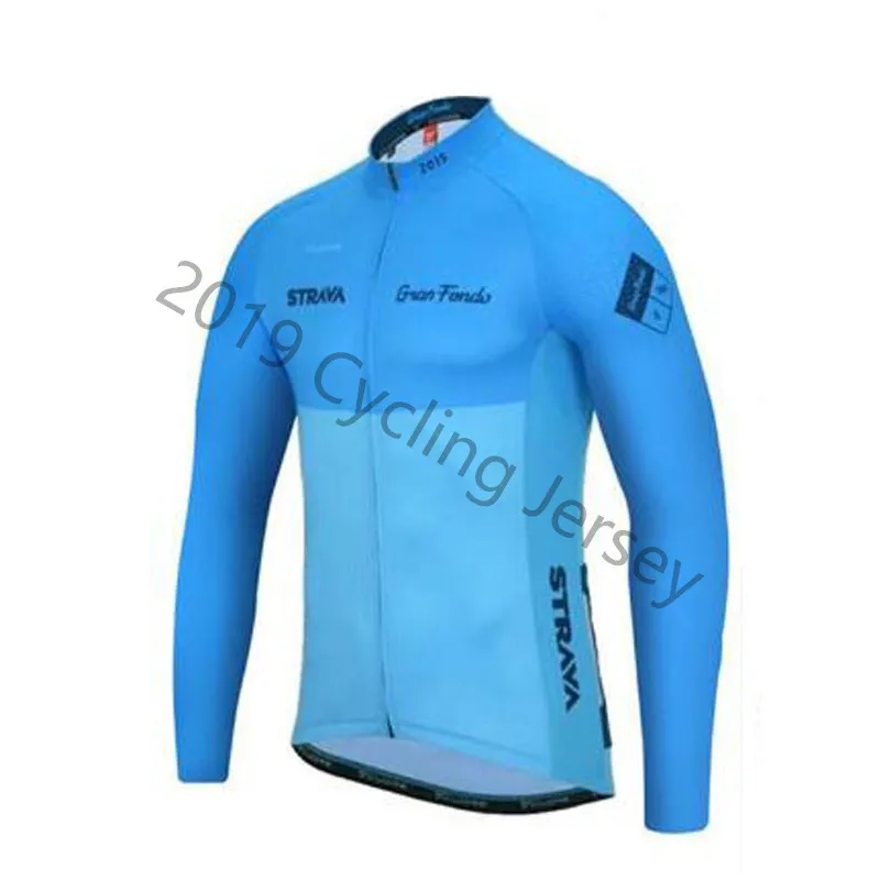 

STRAVA Long Sleeve Pro Cycling Jersey Autumn Spring 100% Polyester Ropa Ciclismo Bike Cycling Clothing For MTB Bicycle Clothes