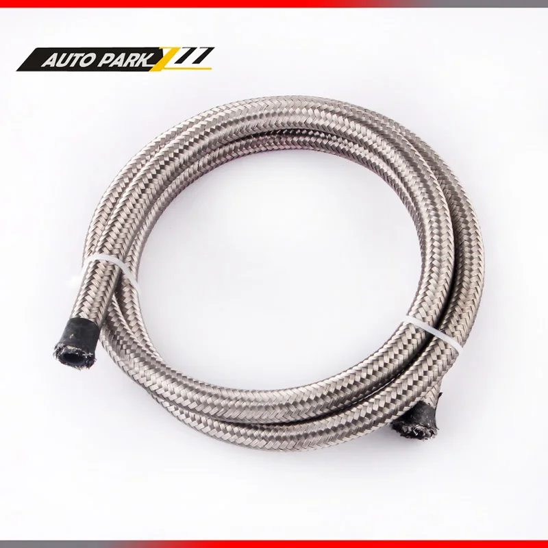 AN4 auto stainless steel double braided hose fuel fitting hose gas