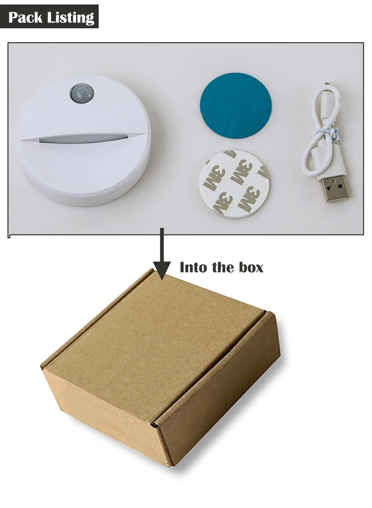PIR led motion sensor night light detail-2