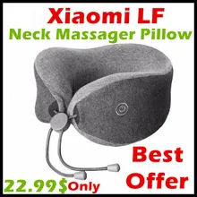 Best Offer Xiaomi Mijia LF Neck Massager Pillow Neck Relax Muscle Therapy Massager Sleep pillow for office ,home and travel.