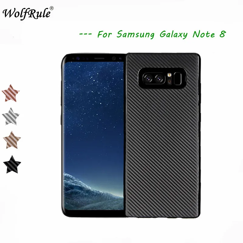 Чехол wolfrole для Samsung Galaxy Note 8 Роскошный чехол с полной защитой мягкий из ТПУ Funda Note8