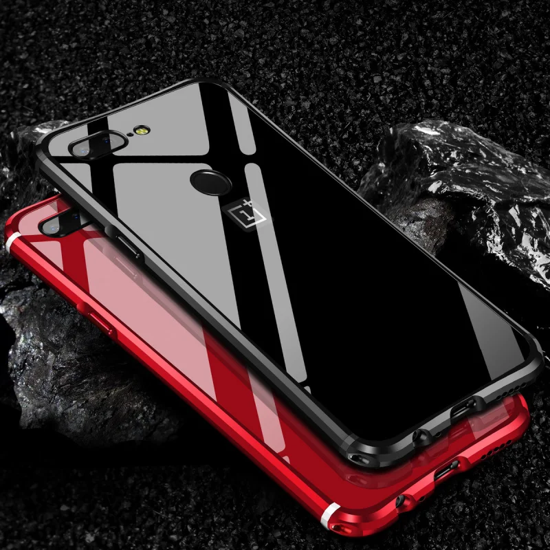 

OnePlus 5T Case Cover High Quality Plated Aluminum Metal & Acrylic Back Cover Case For OnePlus 5T One Plus 5T Case