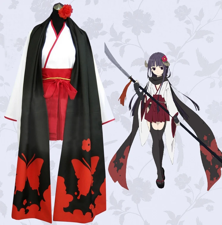 Костюм для косплея из аниме Inu x Boku SS Shirakiin Ririchiyo atavical форма Mikofuku костюм Секретная