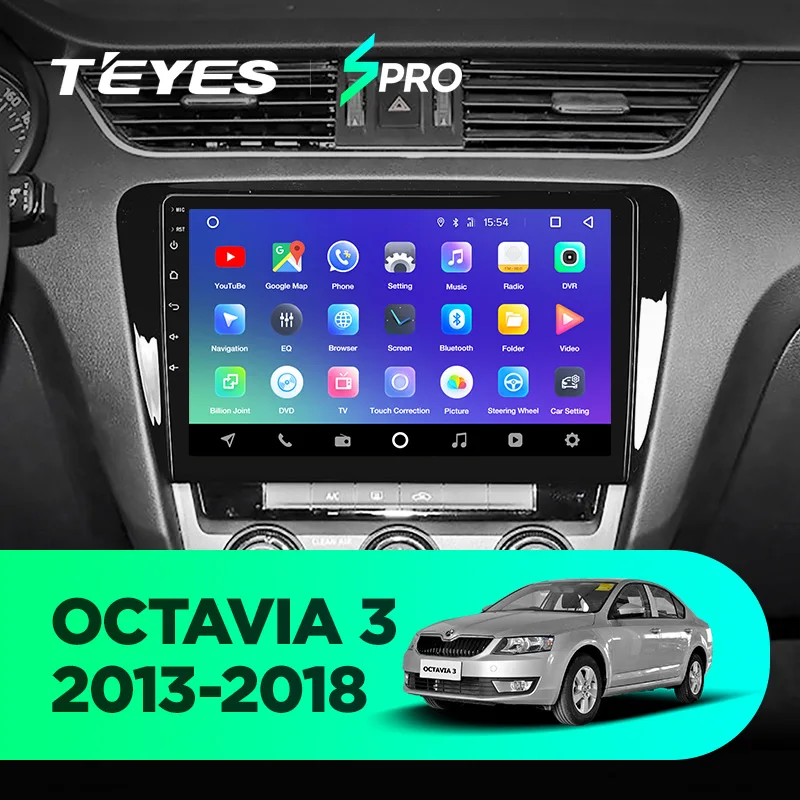 Excellent TEYES SPRO For Skoda Octavia 3 A7 2013 2014 2015 2016 2018 Car Radio Multimedia Video Player Navigation GPS Android 8.1 No 2din 1