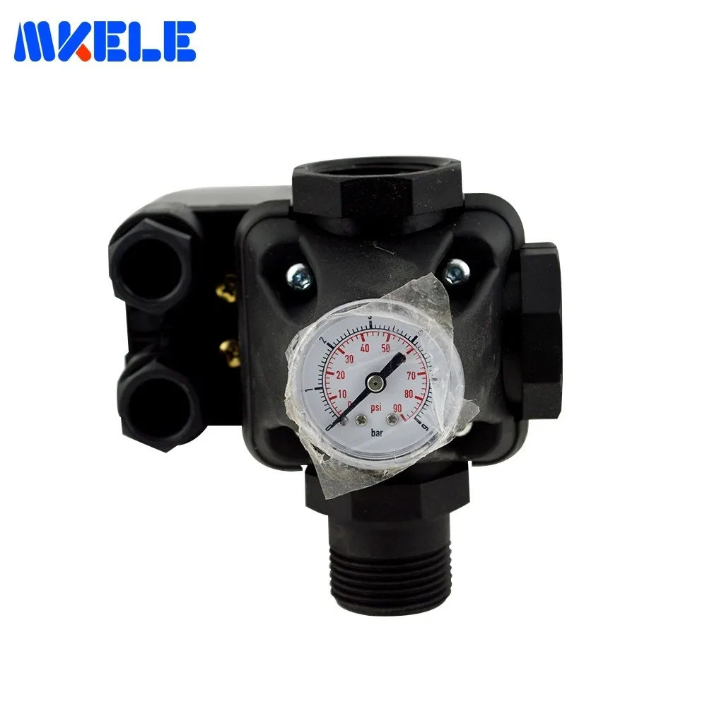 

High Quality Adjustable Water Pump Pressure Control Switch MK-WPPS21 Pressure Gauge Pump Controller Switch From Makerele