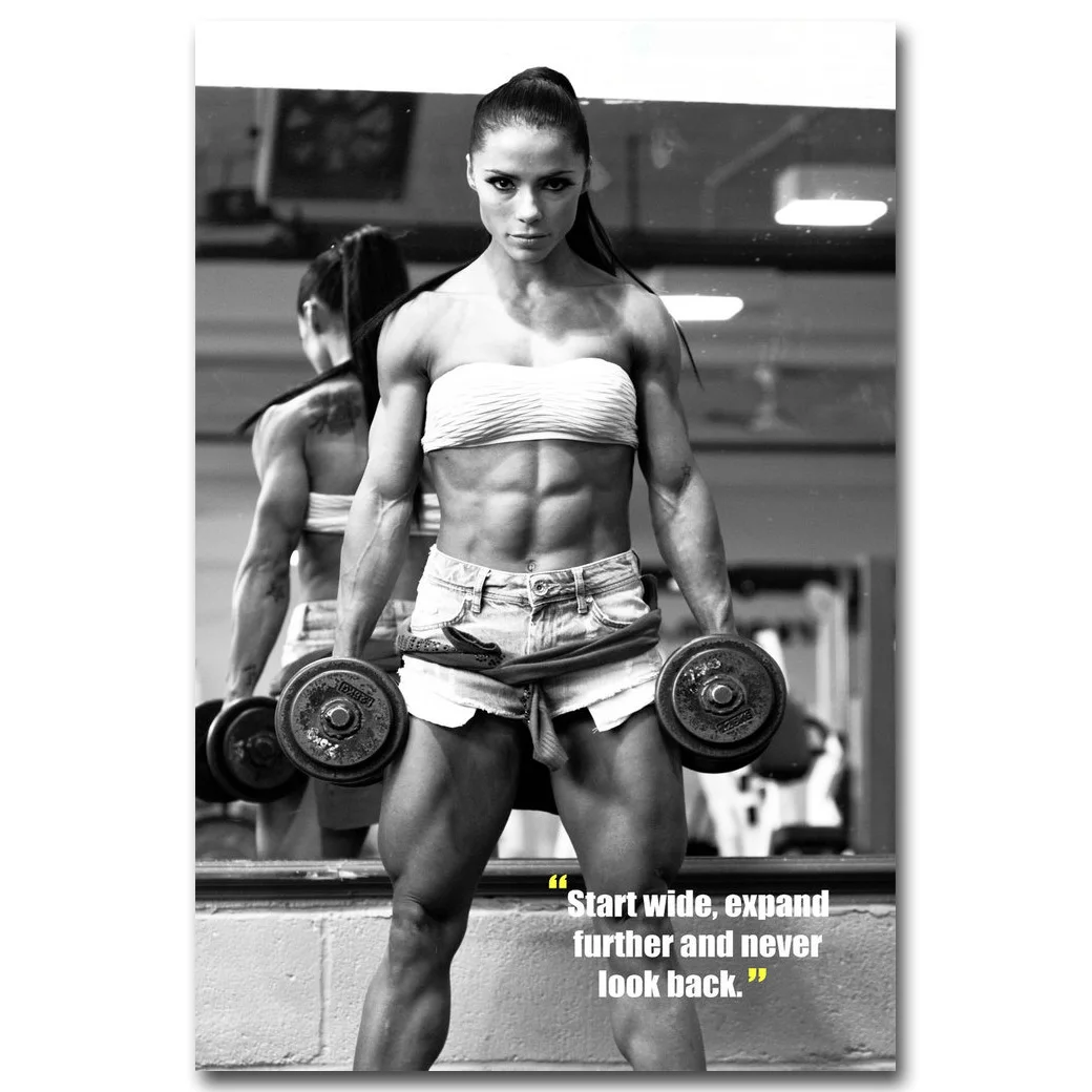 Bodybuilding Motivational Quote Art Silk Poster Print 13x 24x36 Inch Fitness Exercise Picture For Modern Gym Room Decor 004 Poster Print Silk Posterquote Art Aliexpress